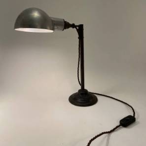 Mid-Century Chrome and Metal Desk Lamp